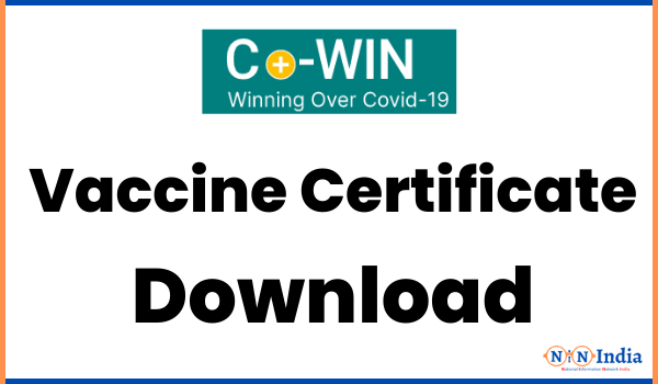 Vaccine Certificate Download