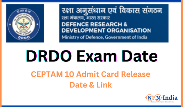 NINIndia DRDO Exam Date