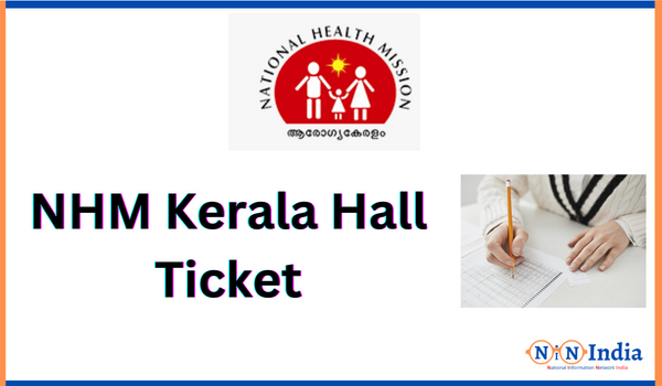 NINIndia NHM Kerala Hall Ticket