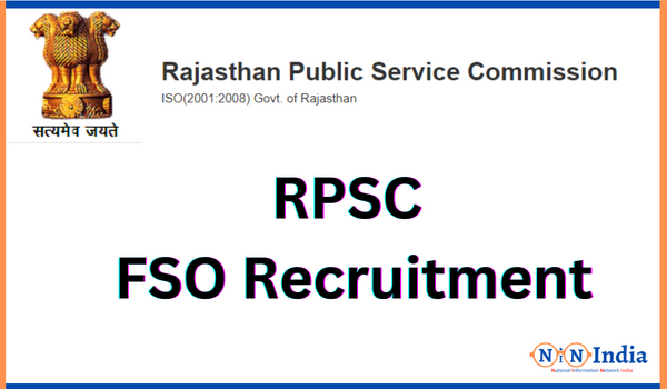 NINIndia RRPSC FSO Recruitment