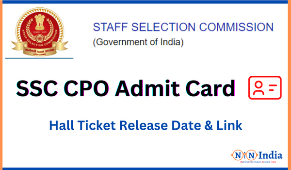 NINIndia SSC CPO Admit Card