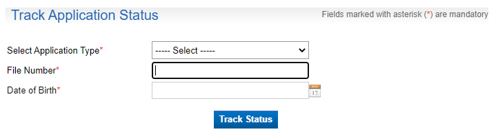 passport application status