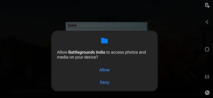 Battleground Mobile India image access