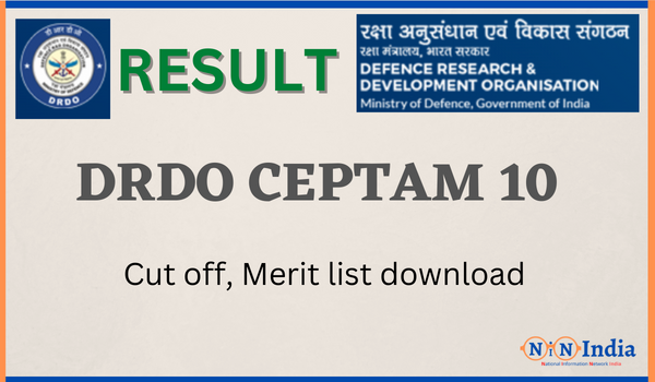 DRDO CEPTAM 10 Result