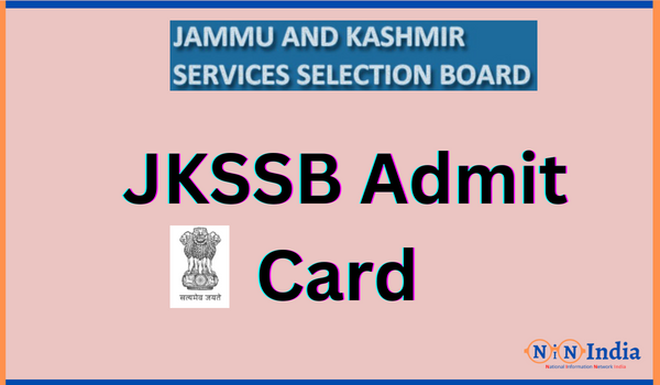 JKSSB Admit Card