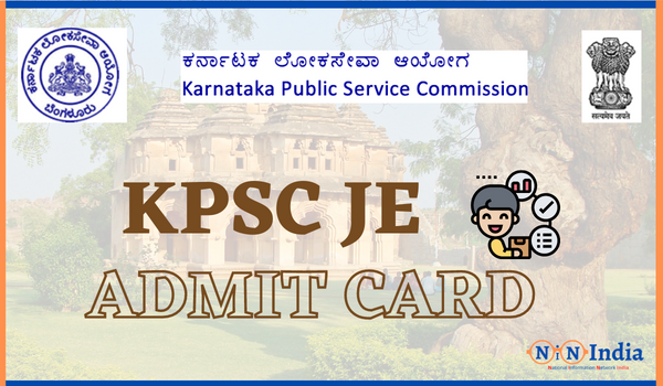 KPSC JE Admit Card