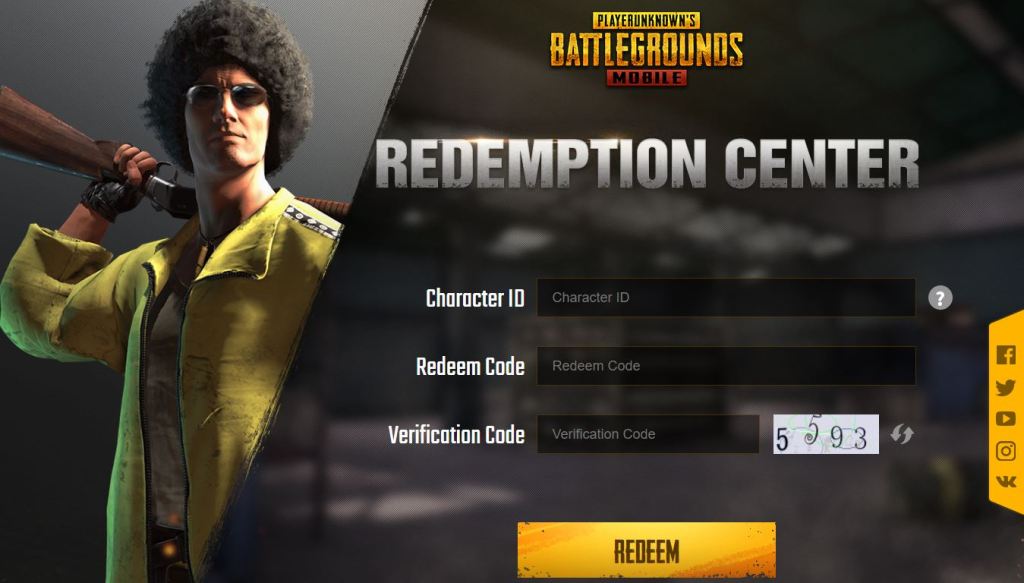 PUBG Redeem Code