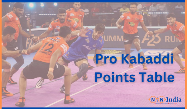 Pro Kabaddi Points Table
