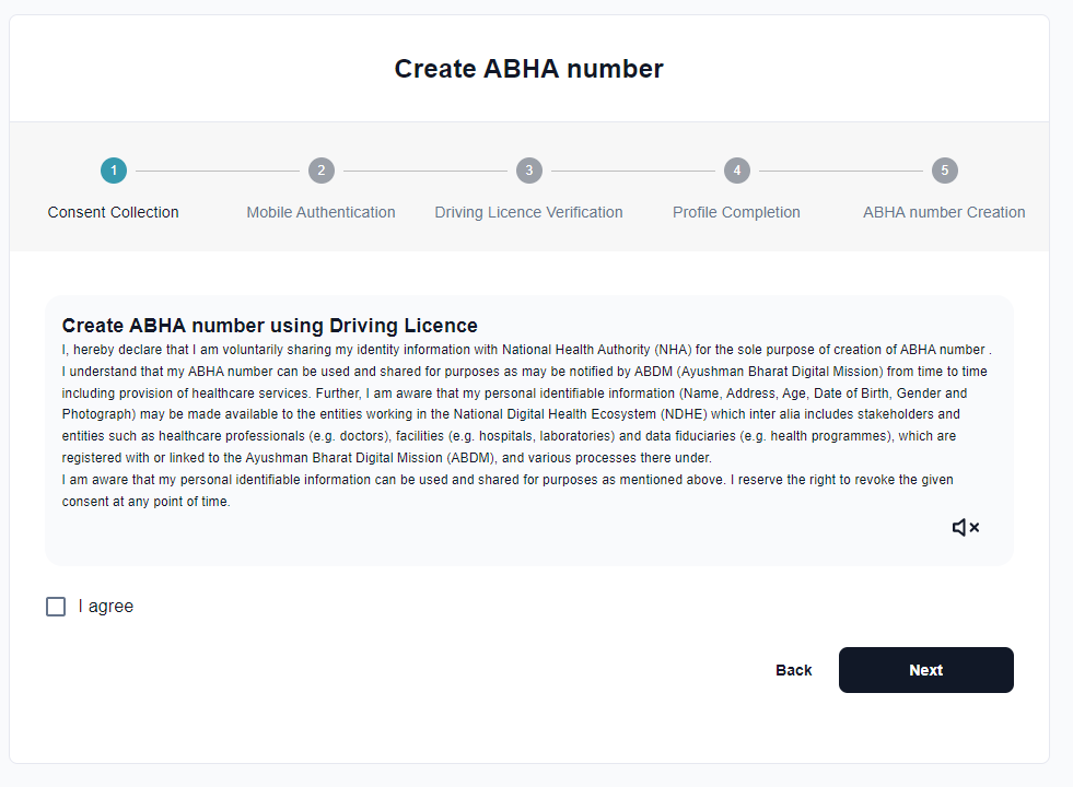 ABHA Health Card Download Driving License Steps