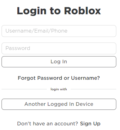  Roblox Login