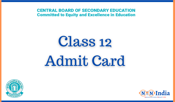 CBSE Class 12 Admit Card