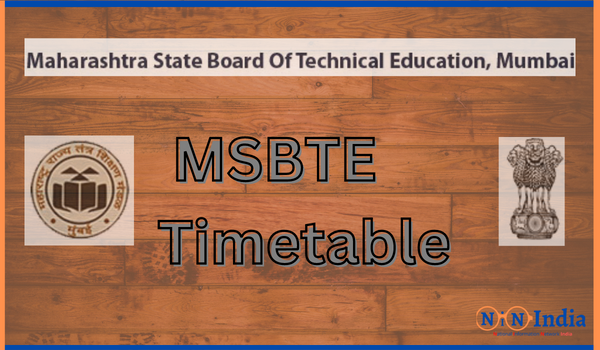 MSBTE Timetable 2023 