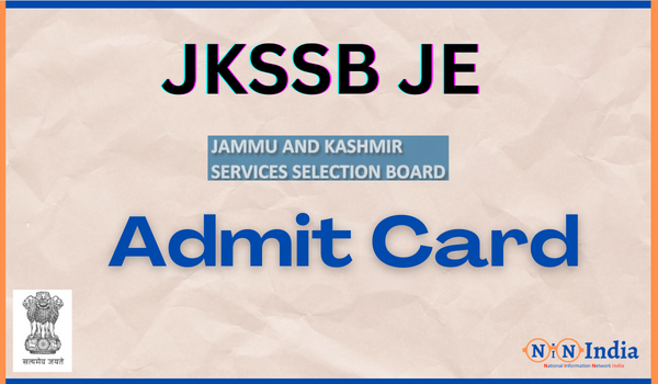 JKSSB JE Admit Card