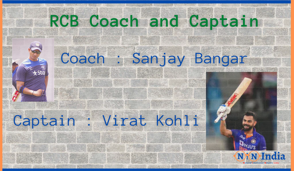 RCB Coach and Captain