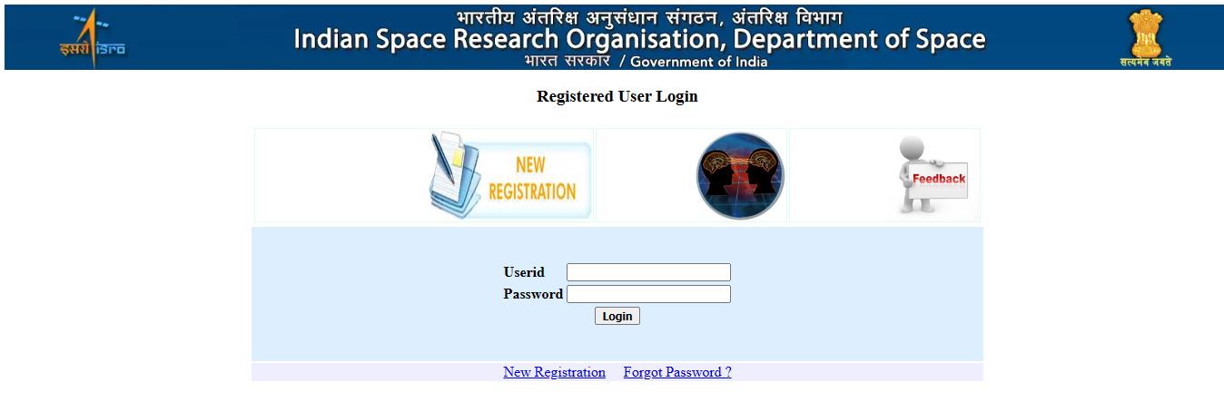 ISRO Login