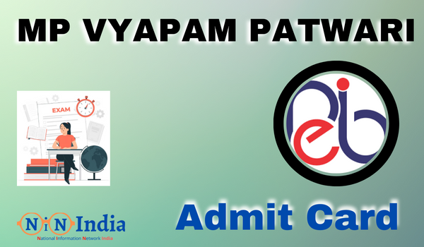 MP Vyapam Patwari Admit Card 