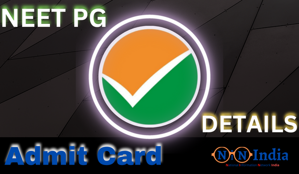 NEET PG Admit Card Details