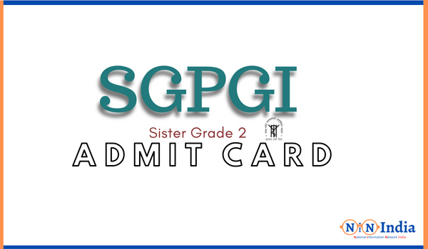 SGPGI Admit Card