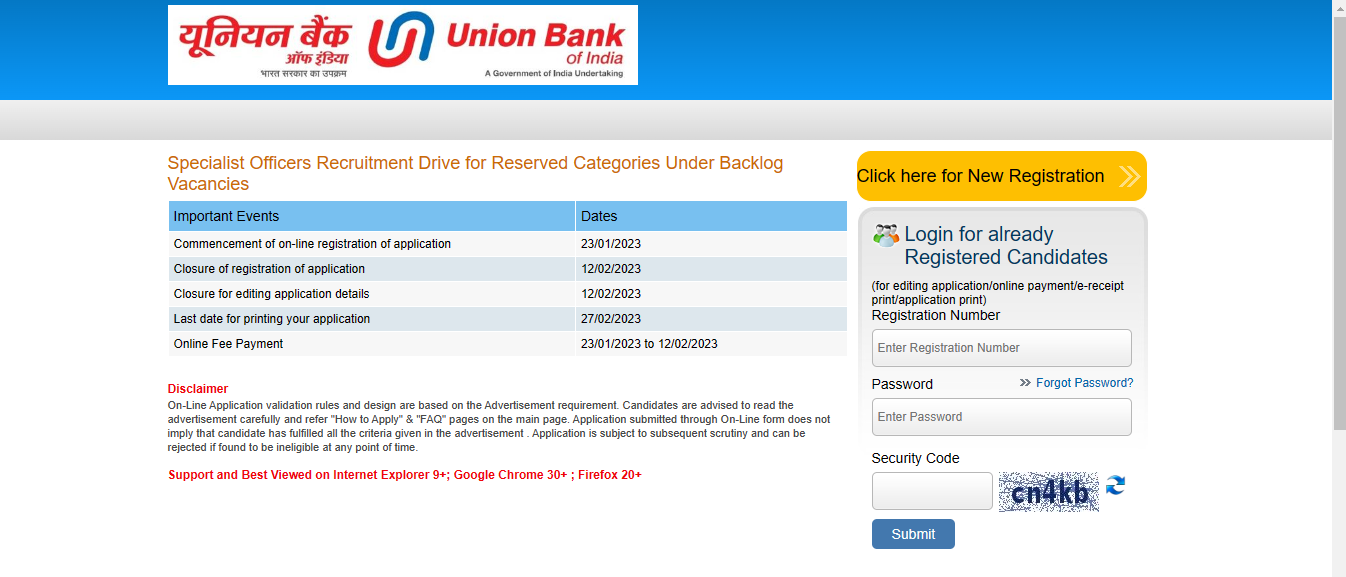 union bank SO APPLICATION