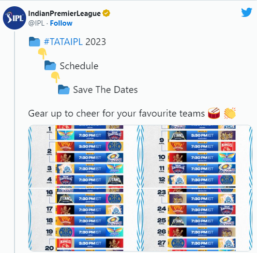 IPL Tweet