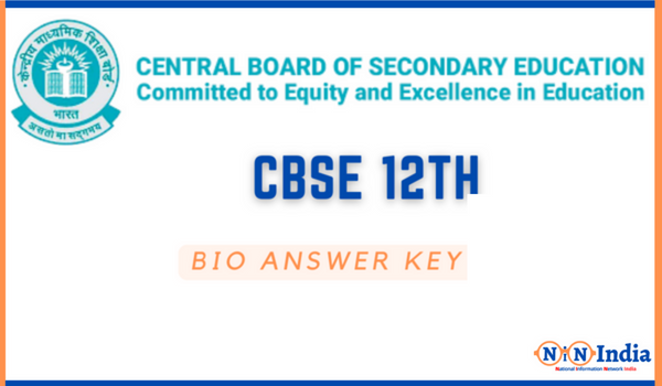CBSE 12th Bio Answer Key