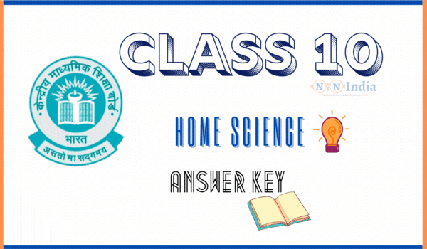 CBSE Class 10 Home Science Answer Key