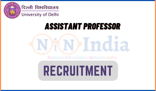 DU Assistant Professor Recruitment