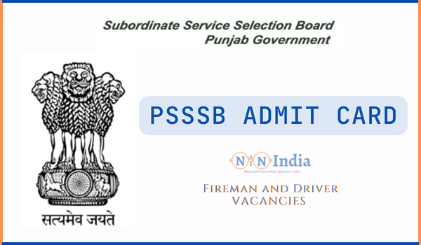 PSSSB Admit Card