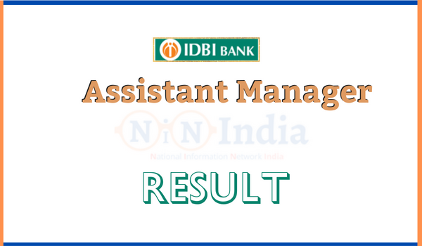 IDBI Assistant Manager Result
