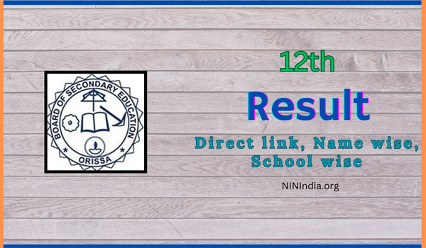 Odisha Board 12th Result