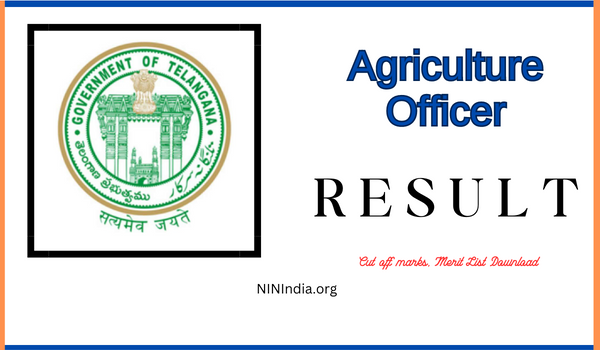 TSPSC Agriculture Officer Result